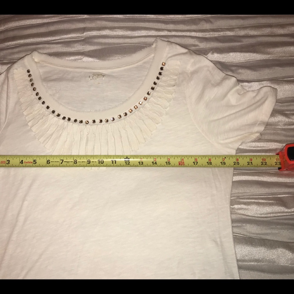 LOFT Embellished Cotton Top - Picture 4 of 5